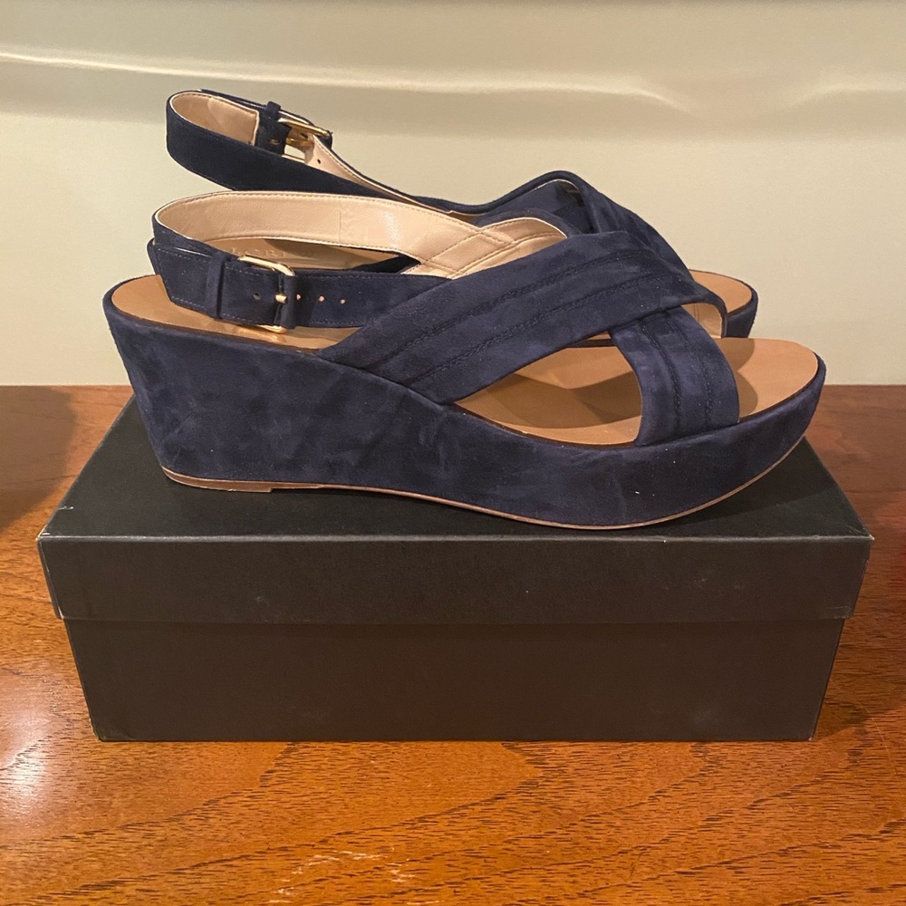 JCrew Marcie Suede Wedge - Almost NEW sz 10
